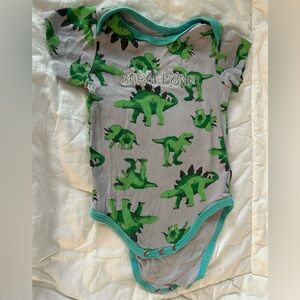 Dinosaur Adventure Bodysuit - Green and Gray